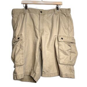 Carhartt Cargo Shorts Relaxed Fit 40 Tan Canvas 100% cotton Workwear outdoor 11"